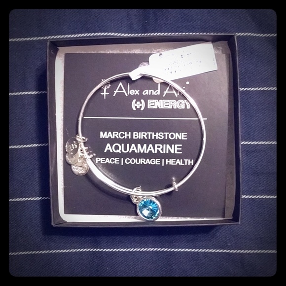 Alex and Ani Jewelry - Alex and Ani March birthday bracelet NWT